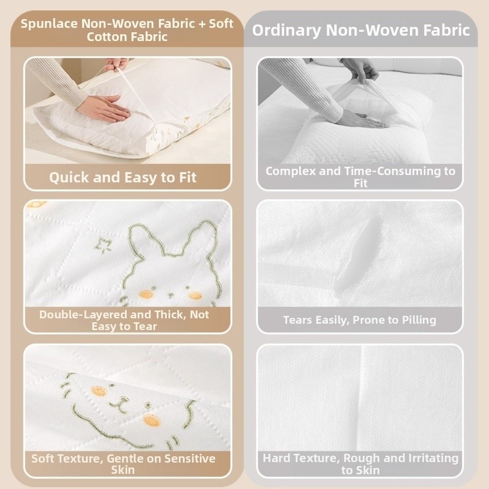 Home Textiles Premium - 2 stks/pak Premium verdikte wegwerp kussensloop