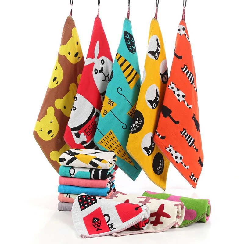 Home Textiles Face Towel - Babyhanddoek Katoenen Bad Cartoon Handdoek 3