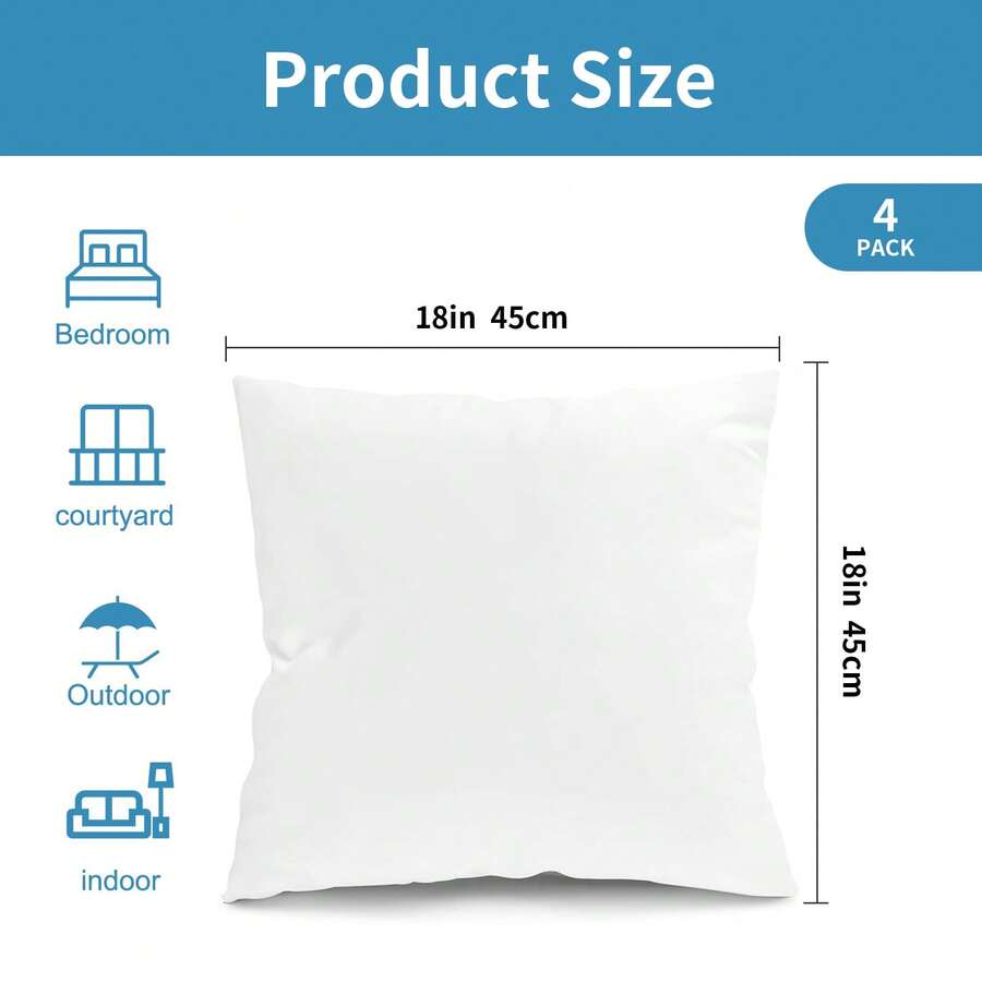 4 stuks weerbestendige kussenv - Pillow Insert 18X18 recensie en prijs