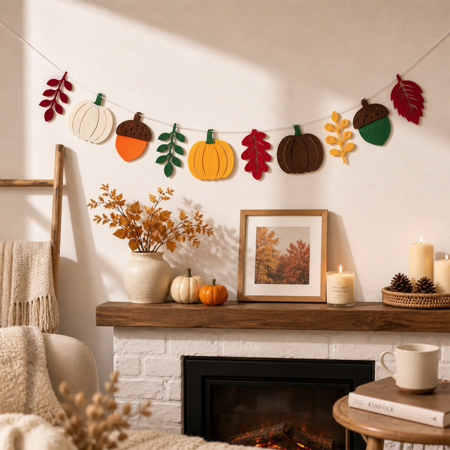 Herfst Pompoenbladeren Vlag Oo - Home Textiles & Decorations recensie en prijs