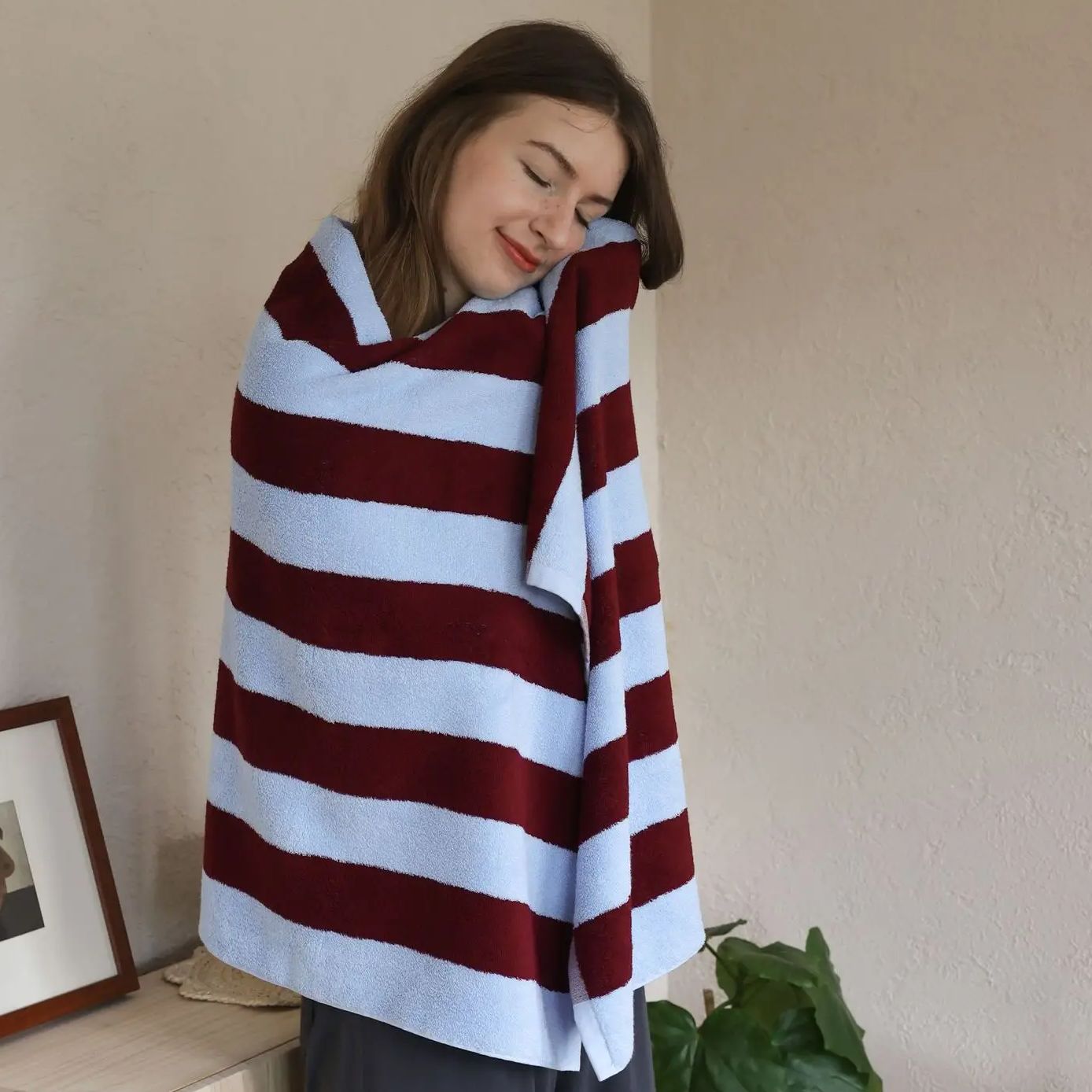 Retro gestreepte puur katoenen - Home Textiles Face Towel recensie en prijs