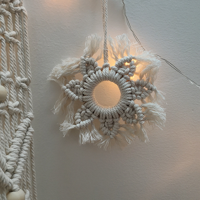 Handgeweven katoenen ster wand - Home Textiles & Decorations recensie en prijs