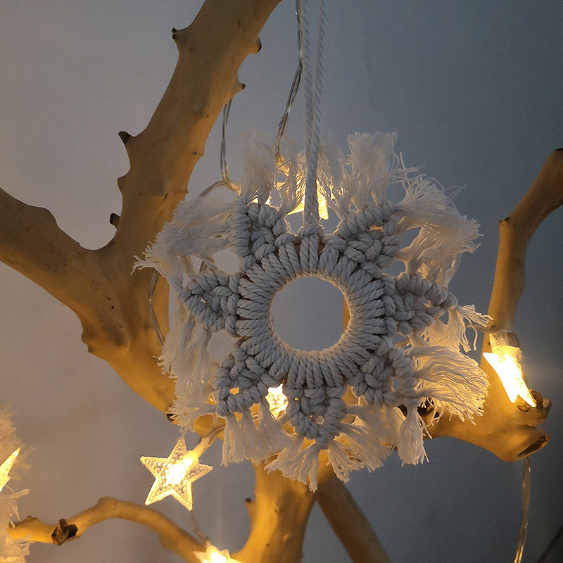 Handgeweven katoenen ster wand - Home Textiles & Decorations recensie en prijs
